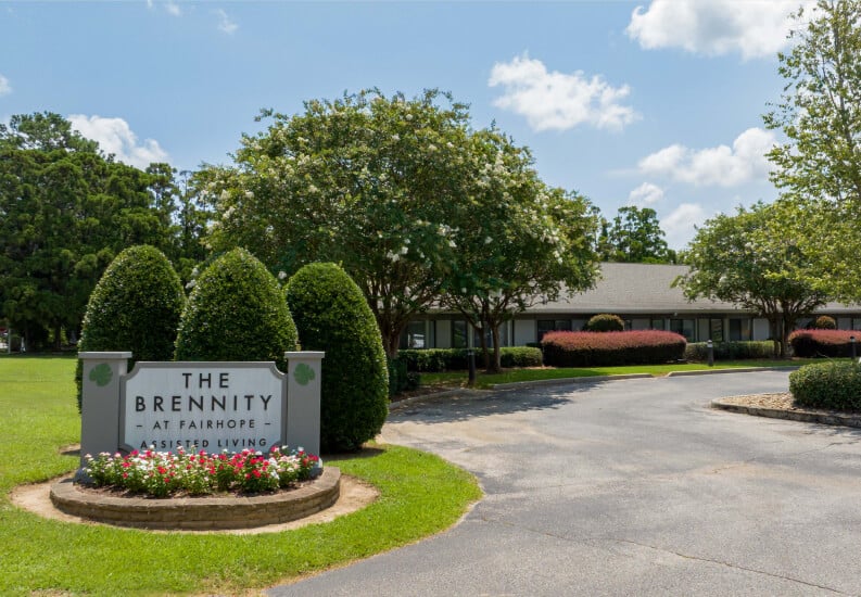 Entrance Sign of an Assisted Living Facility Entrance Sign of an Assisted Living Facility